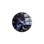 Wallity Reloj de Pared Decorativo de Cristal Multicolor 40 cm